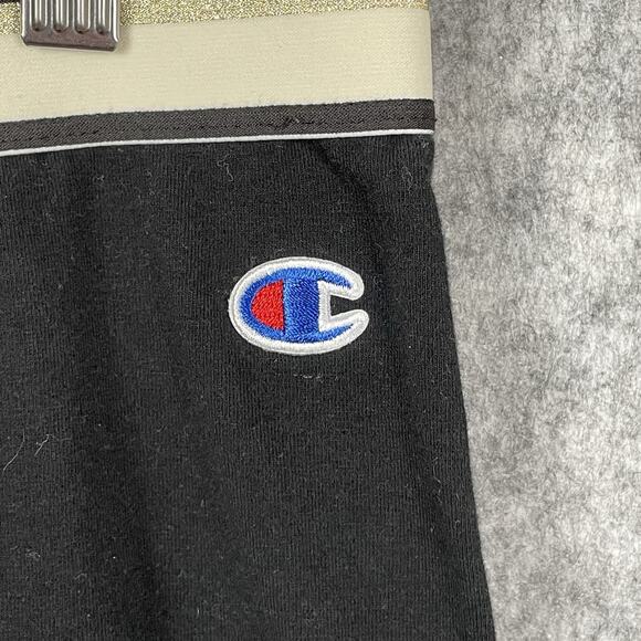 Champion Womens Base Layer Metallic Spellout Leggings Size L Athleisure Stretch - Picture 3 of 9